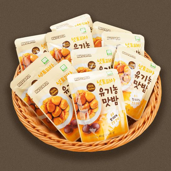 ★겨울간식★ 넛토피아 무첨가 100% 순수 유기농 맛밤