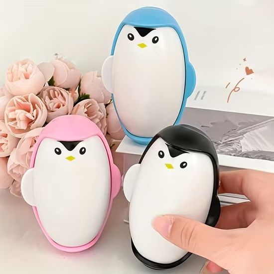 휴대용 펭귄 돌돌이 먼지털이 테이프 클리너 찍찍이