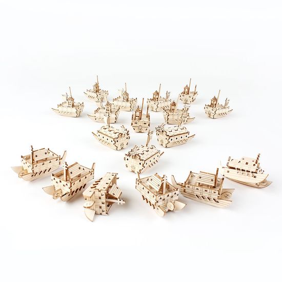 DIY 나무 모형 조립 키트 한산대첩과 학익진 CM999