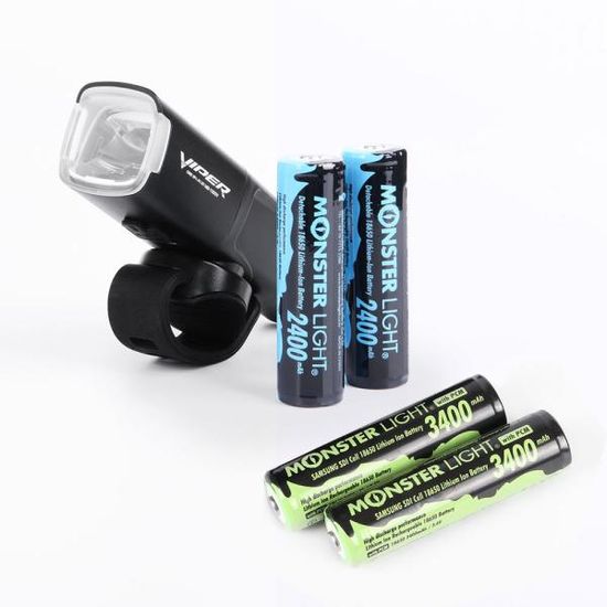 바이퍼 6800mAh 충전식 LED 자전거라이트 전조등