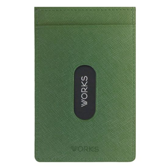 웍스 메쉬패턴 인조가죽 슬림 카드지갑 AS502 그린