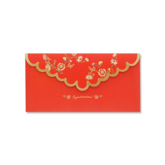 025-ME-0002 / 레이스 도무송 돈봉투_레드