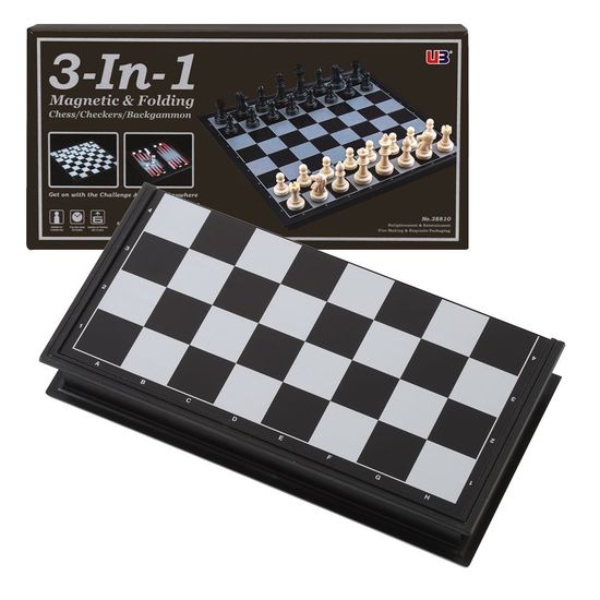 접이식 자석 체스판(25cmX25cm) 3in1 보드게임(WBDE622)