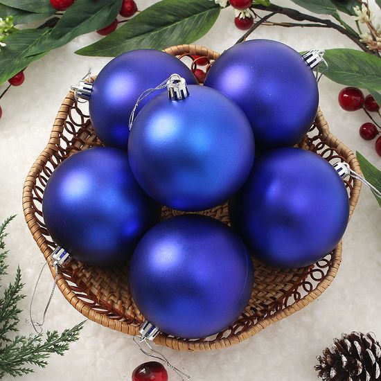 [도토로] 블루 무광볼 6p(8cm)