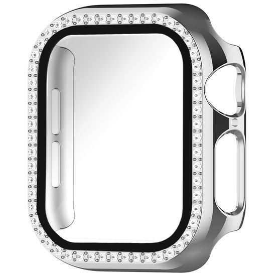 오늘도착|애플워치 강화유리형 큐빅 하드 케이스 액정
