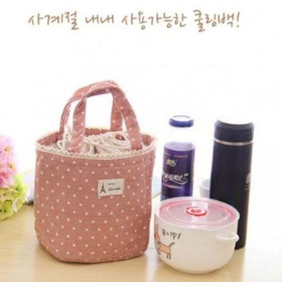 [와인앤쿡]피크닉 도트 쿨러백 1개(색상 택1)