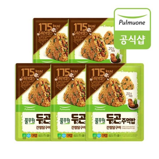 풀무원 두부곤약주먹밥 간장닭구이 475g x 5봉