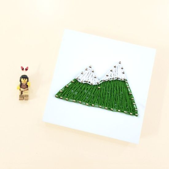 꼬마 산 스트링아트 만들기 패키지 DIY