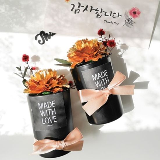 골드 카네이션 블랙 센터피스1P
