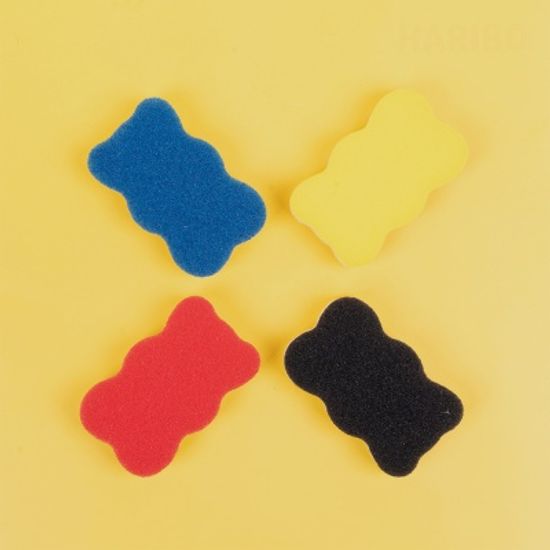 하리보 젤리 향균 양면 수세미 4P