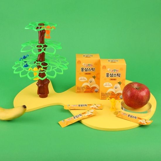 키즈탄탄 홍삼젤리스틱 바나나맛 10g x 28포 선물세트