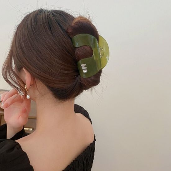 글리터 자개 아크릴 머리핀 집게핀 헤어핀 고정핀