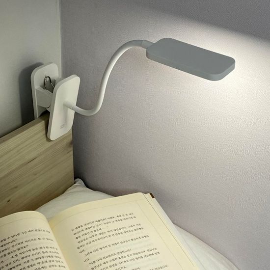 플랜룩스 무선 LED 집게스탠드 미니 침대 독서등