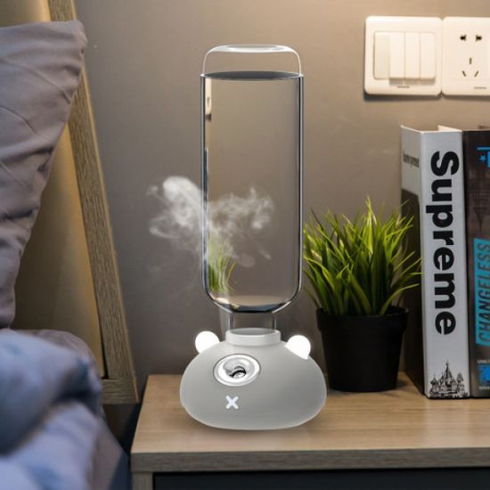 [블루아이디] LED 무드등 무소음 미니가습기+필터세트