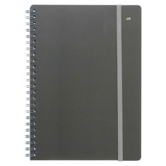 더블에이)세로스트링 절취 스프링노트(A5/다크그레이)