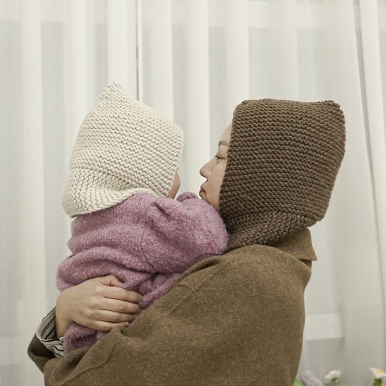 따끈따끈 고구마 바라클라바 - 대바늘 뜨개 diy 키트