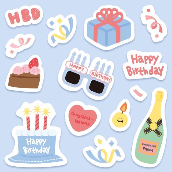 모트모트 포켓스티커 - 축하해요!