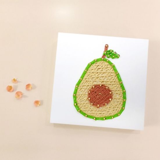 꼬마 아보카도 스트링아트 만들기 패키지 DIY