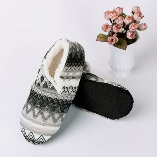 에스닉 겨울 덧신 털실내화(230~245mm) 3color