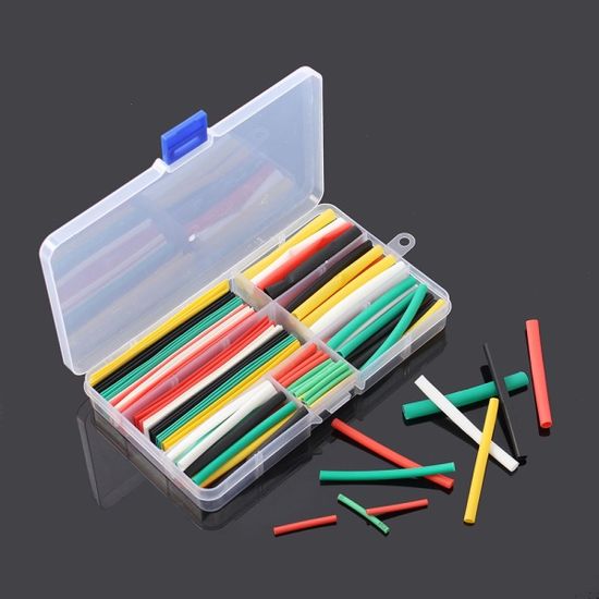 전선보호 열수축 튜브 140p세트 전선절연 하네스작업