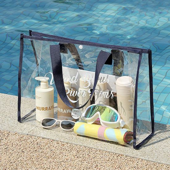 PVC 대용량 투명 비치백