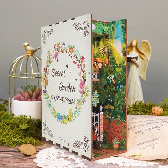 핸즈크라프트 DIY미니어처 북눅 북엔드 시크릿 가든