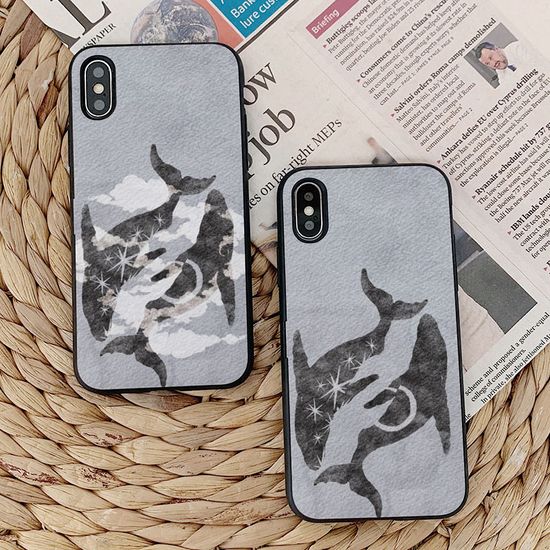 흰달 겨울 바람 카드케이스