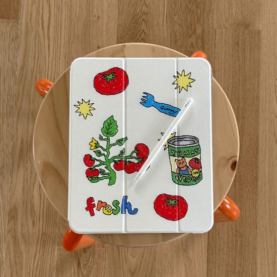 tomato drawing pattern [아이패드 케이스]