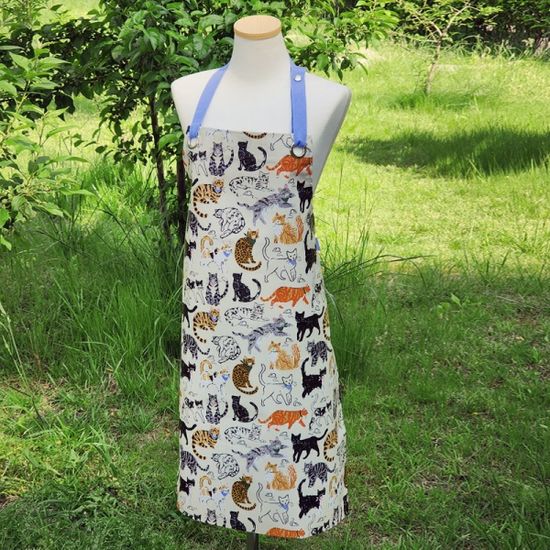 펠린프렌즈 고양이 방수 주방 앞치마