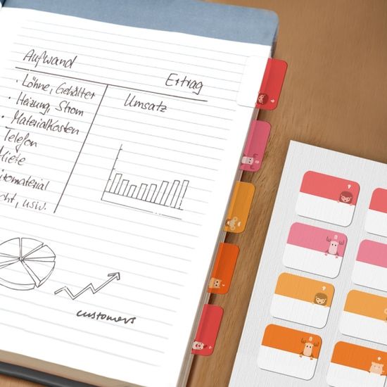 투명 인덱스 컬러블럭 다꾸 스티커(90개) 문구 팬시