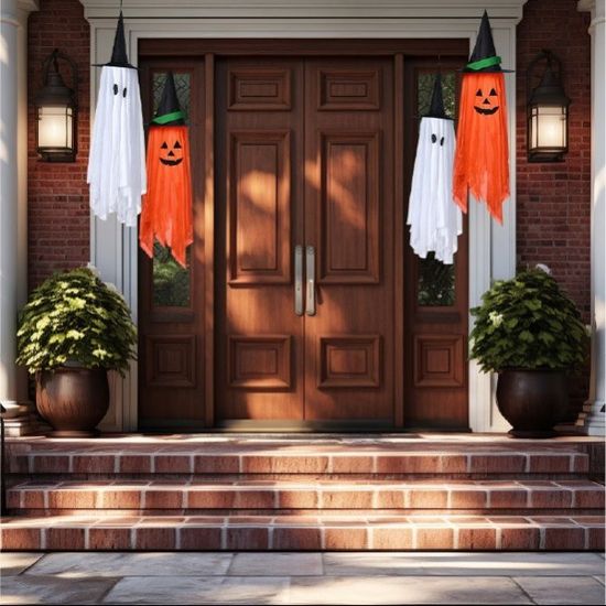 할로윈 펌킨 고스트 모자 유령 호박 유령 모자 장식