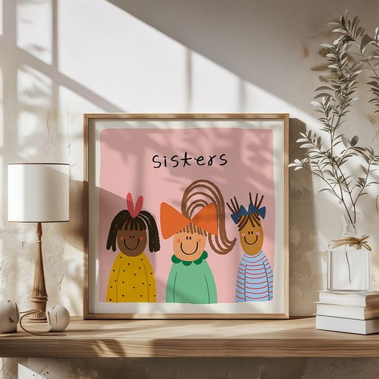 Sisters, 차윤아트 작가 그림