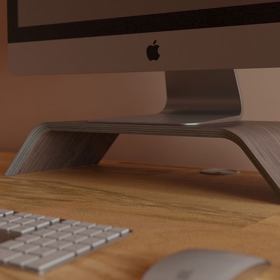 Ekeepment 우드 모니터 받침대 스탠드 선반