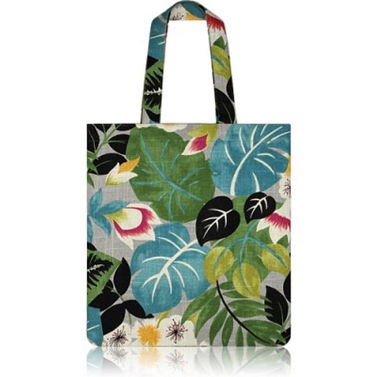 nother Botanical & Floral Linen Flat Tote / 나더 보태니컬 리넨 플랫 토트백
