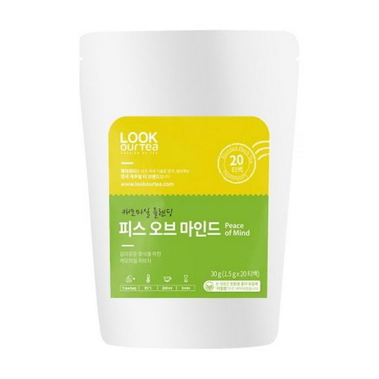 룩아워티 캐모마일 블렌딩 피스오브마인드 20티백