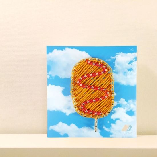 꼬마 핫도그 스트링아트 만들기 패키지 DIY (EVA)