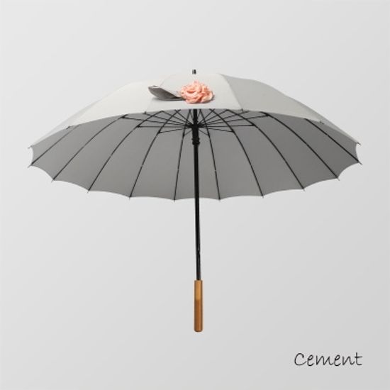 파스텔라 PSC 16K 수동 코사지 일자형 장우산