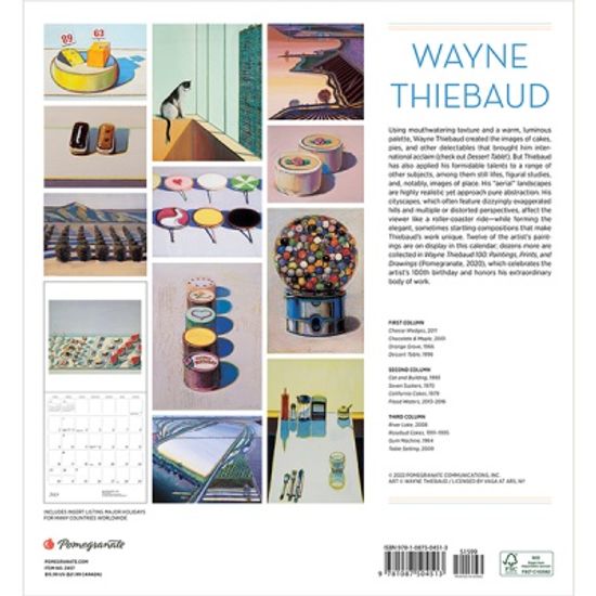 2023 캘린더 Wayne Thiebaud
