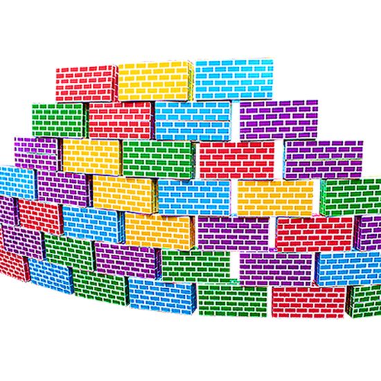 컬러 종이벽돌 50pcs