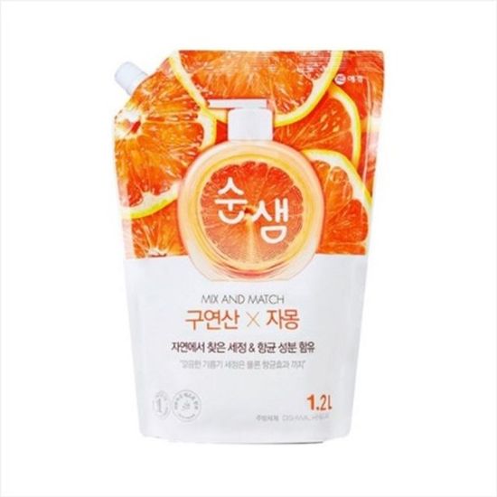 애경 순샘 구연산X자몽 1.2L 리필(WE1150E)