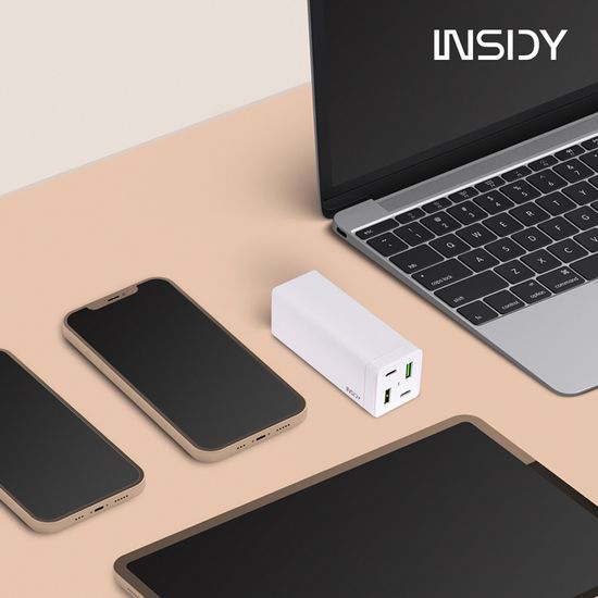 인사이디 4포트 초고속 멀티 PD3.0 PPS 충전기(65W) 