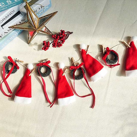 산타의 작은 리스 가랜드