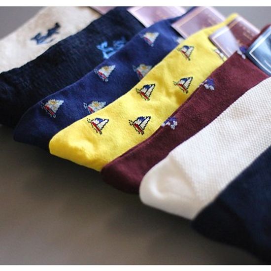 EMS-PIQUE`(WHITE) (디자이너SOCKS/양말)