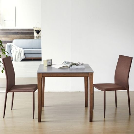 루디 ZEN 포세린 무광 12T 2인 통 세라믹 식탁세트