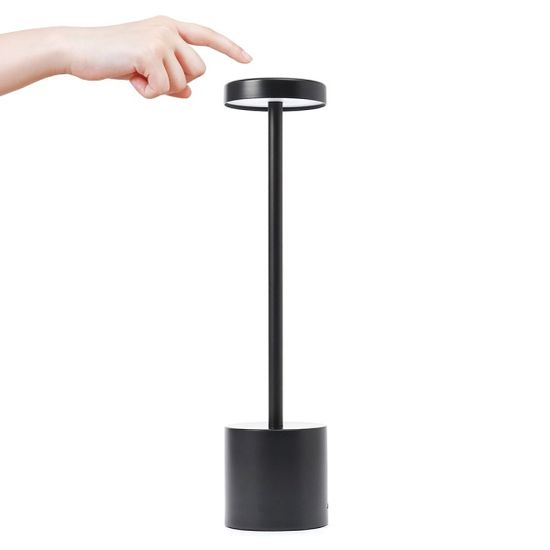 미드나인 무선 터치 테이블 스탠드 베드 램프 블랙