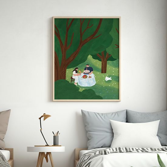 축하해, aassam(아쌈) 작가 인테리어 거실 그림 액자