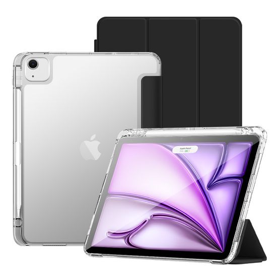 아이패드 에어13 7/6세대 클리어범퍼 펜슬수납 케이스