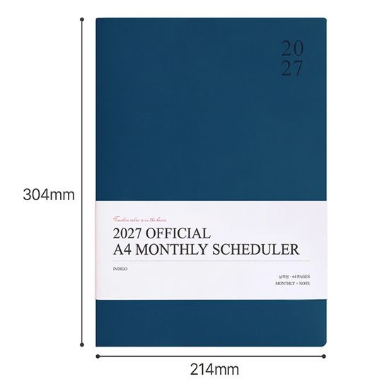 2027 오피셜 빅 먼슬리 스케줄러 (A4 월간) 업무용