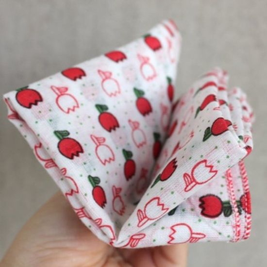 미니 스카프 - 손수건 (튤립이거나)