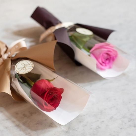 장미한송이에 담긴 사랑 로즈한송이꽃다발[낱개상품]